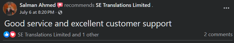 Bengla Translation in The UK