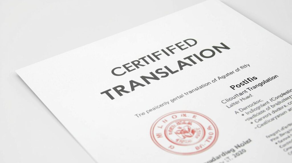 Certified Translation