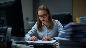 Professional translator translating academic certificates for UK university applications