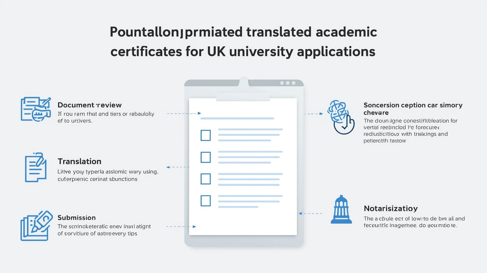Step-by-step checklist for submitting translated academic certificates to UK universities