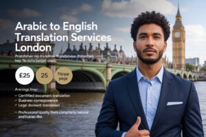 Arabic to English translation services london cost