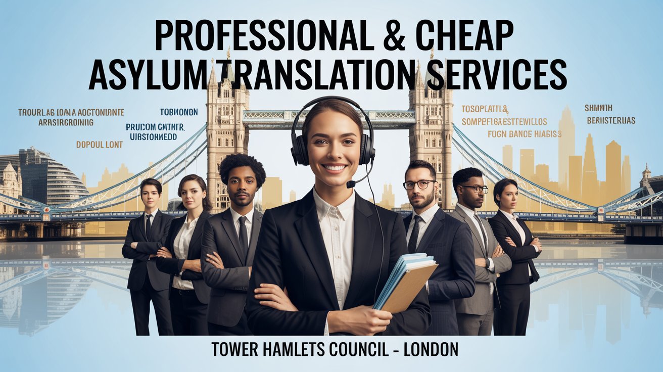 Cheap Asylum Translation Services in Tower Hamlets Council in London