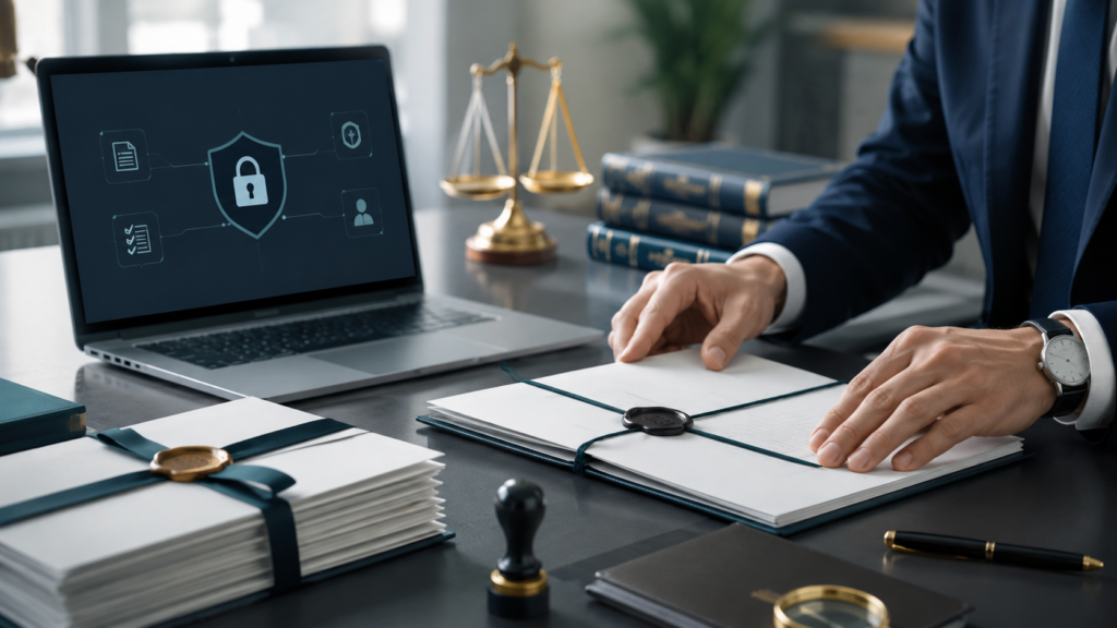 Secure confidential document handling for translation services