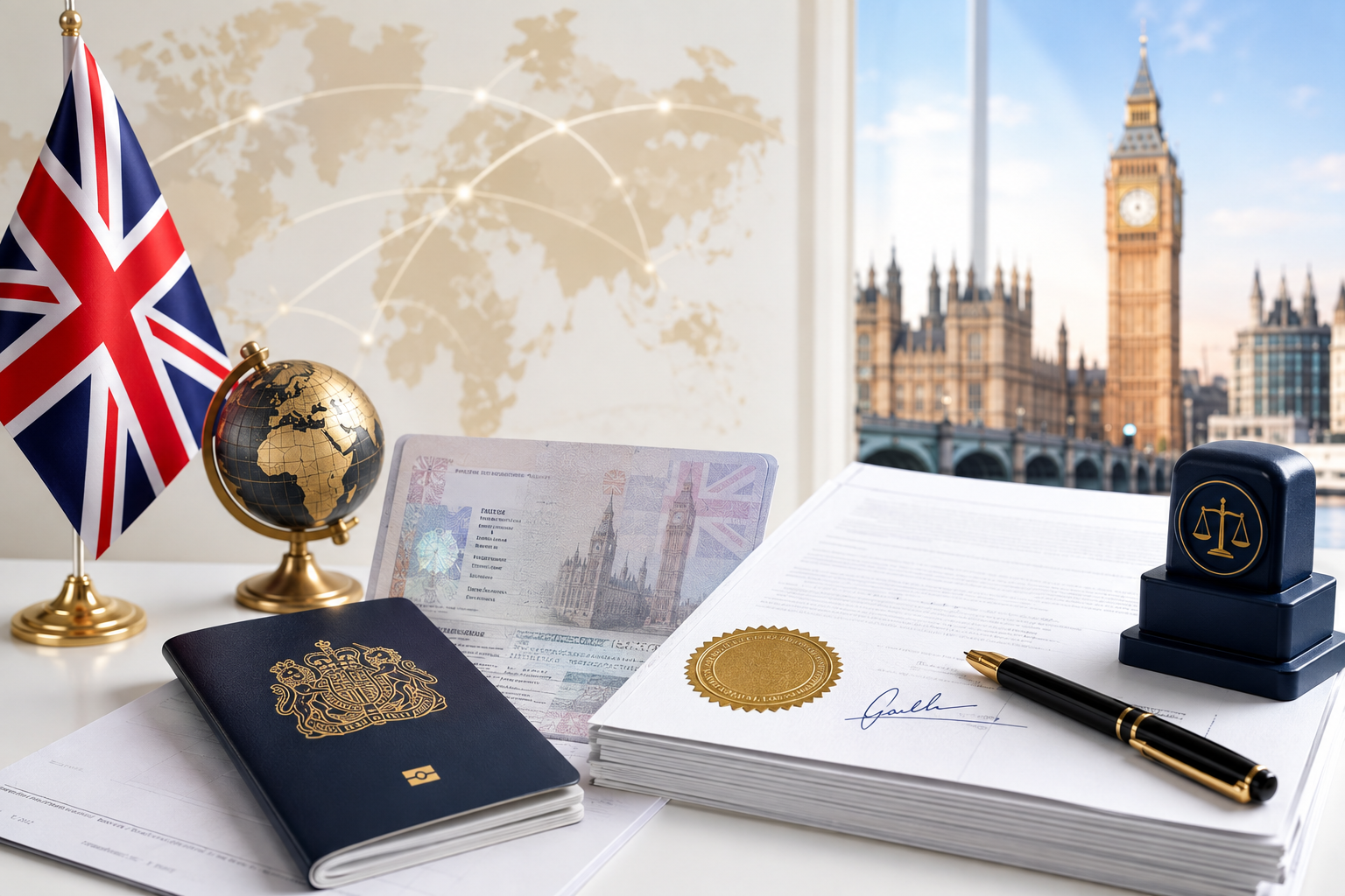 Certified Arabic immigration translation UK service