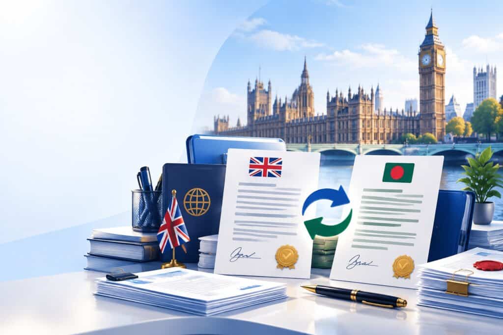 Certified English to Sylheti translation for official use